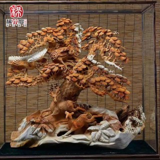 稀木度  发财树工艺品