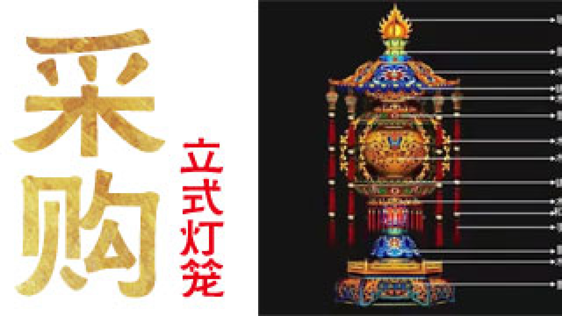 采购立式电子灯笼