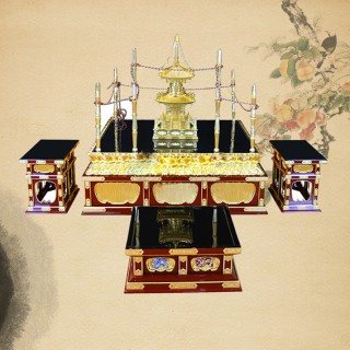  文新佛具  护摩坛 纯手工实木制作钢琴烤漆手工金具饰品手工彩绘24K贴金