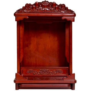 中式现代全实木质佛龛橡木小佛柜神龛菩萨财神供台吊柜壁挂式