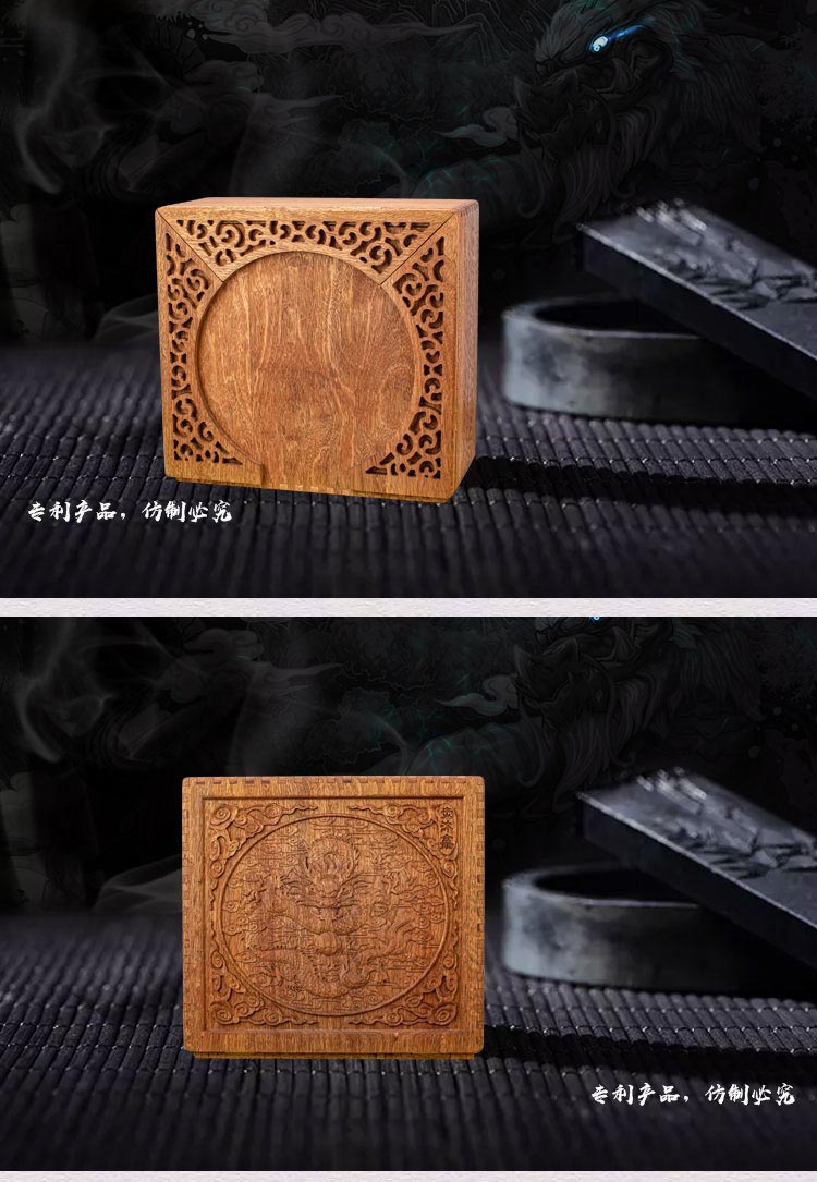 黑胡桃原木折叠便携开合佛龛无漆榫卯神龛牌位佛像水盏酥油灯供桌