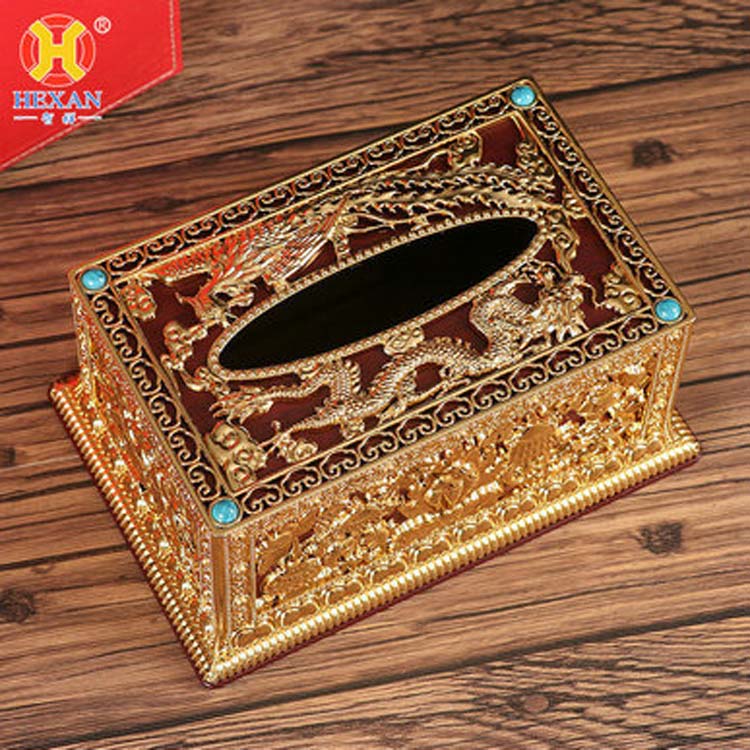 厂家特价藏式密宗佛教八吉祥纸巾收纳盒客厅餐厅车载小号抽纸巾盒