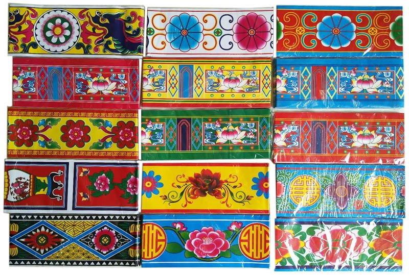 天地纸印刷  砖瓦纸 花边纸