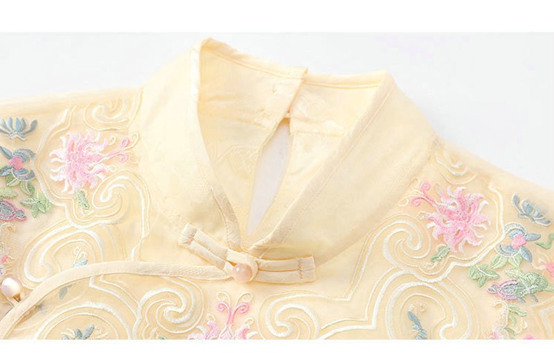 中式女装国潮刺绣复古宽松飘逸大摆裙