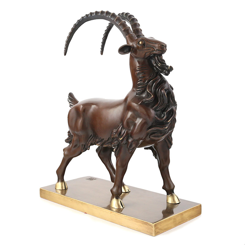 万发佛具纯铜动物摆件