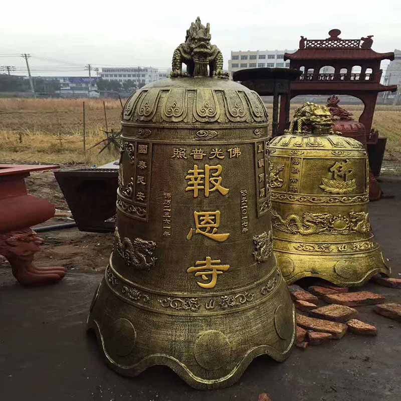 寺庙大铁钟教堂佛教宗祠寺院寺院铜钟警钟长鸣撞钟佛堂铁钟 