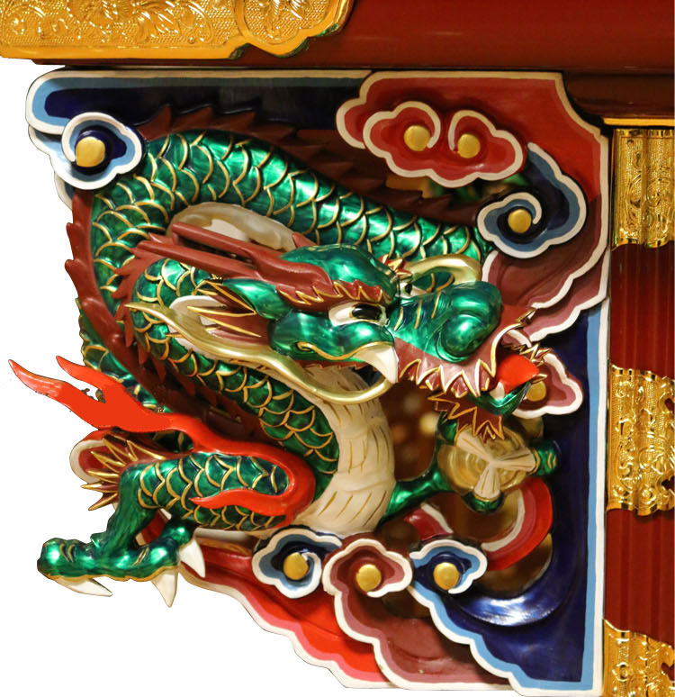  文新佛具  六鸟供桌 纯手工实木制作钢琴烤漆手工金具饰品手工彩绘24K贴金