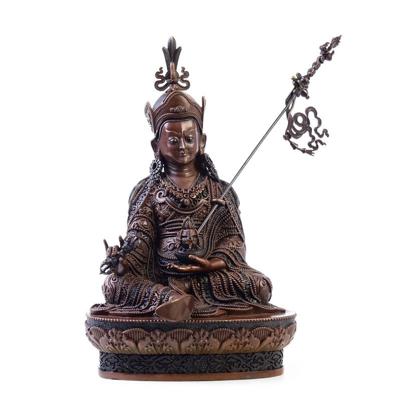 莲花生大士佛像 莲花生大师佛像摆件尼泊尔工艺密宗藏传 