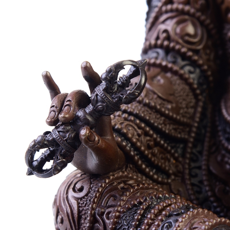 莲花生大士佛像 莲花生大师佛像摆件尼泊尔工艺密宗藏传 