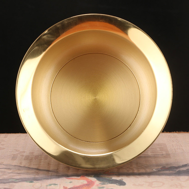 供佛香炉佛字心经炉佛堂供奉香薰炉香插立香盘香炉黄铜