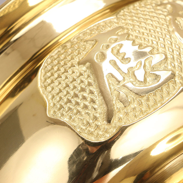 供佛香炉佛字心经炉佛堂供奉香薰炉香插立香盘香炉黄铜