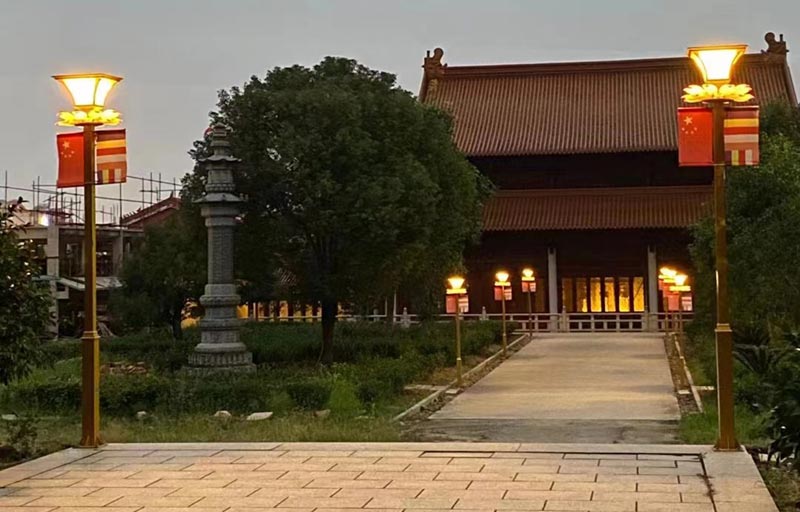 坎特拉太阳能智慧莲花灯仿古灯