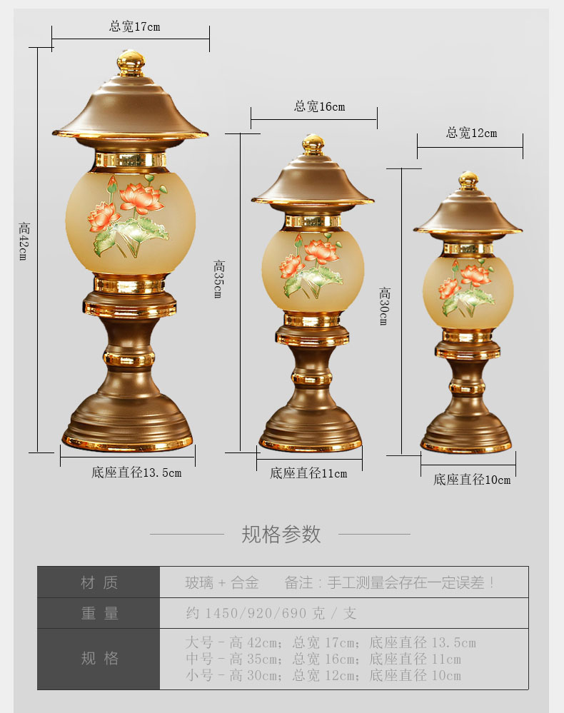 佛堂室内供佛像观音莲花灯宫灯神明灯彩荷led节能长明灯支2支包邮 