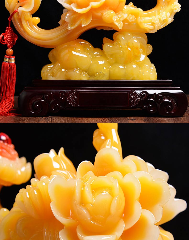 玉如意摆件乔迁新居礼品客厅酒柜装饰品摆件博古架玄关电视柜新房 