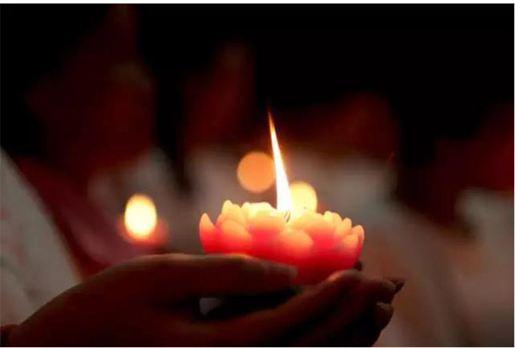 五福莲花山蜡烛